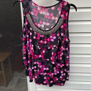 Lane Bryant sleeveless ruffled top size 18/20